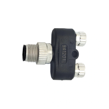 Y-connector M12 male to 2 M8 female